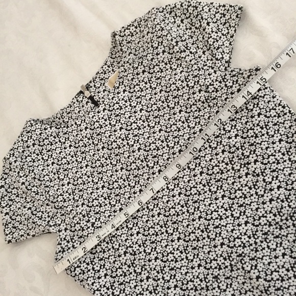 Michael Kors Floral Knit Jacquard Flounce Dress - Picture 8 of 8